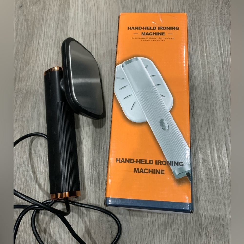 Portable USB Handheld Mini Ironing Machine – Black & Gold – Travel & Crafting